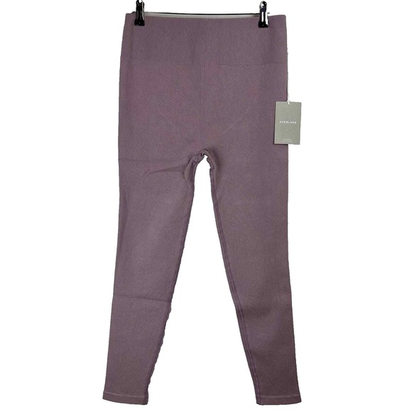 NEW EVERLANE The Seamless ribbed leggings DUSTY LAVENDER WOMEN XL/XXL - Picture 3 of 8